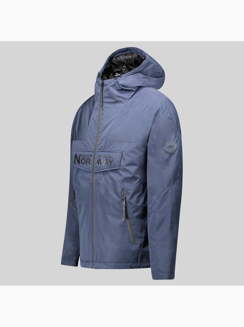 Parka con cappuccio buldozer – geographical norway Blu marino - Kiabi