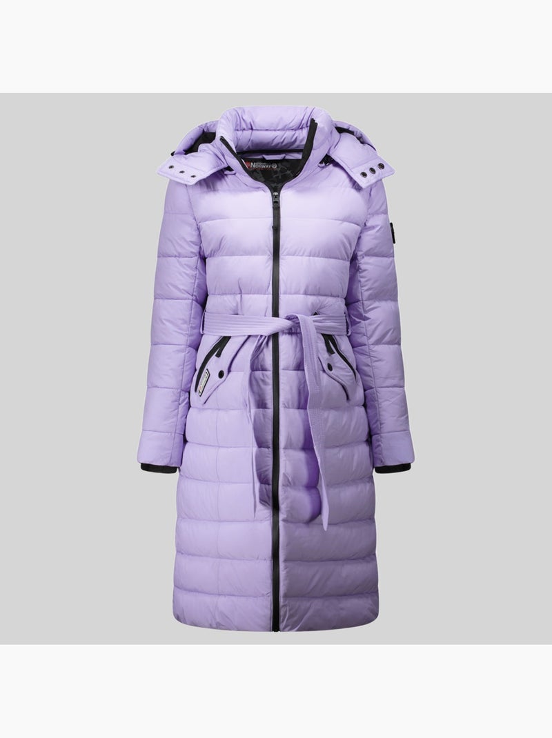 Parka con cappuccio cabima – geographical norway Malva lilla - Kiabi