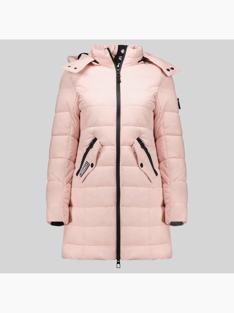 Parka con cappuccio cabima – geographical norway Rosa antico - Kiabi