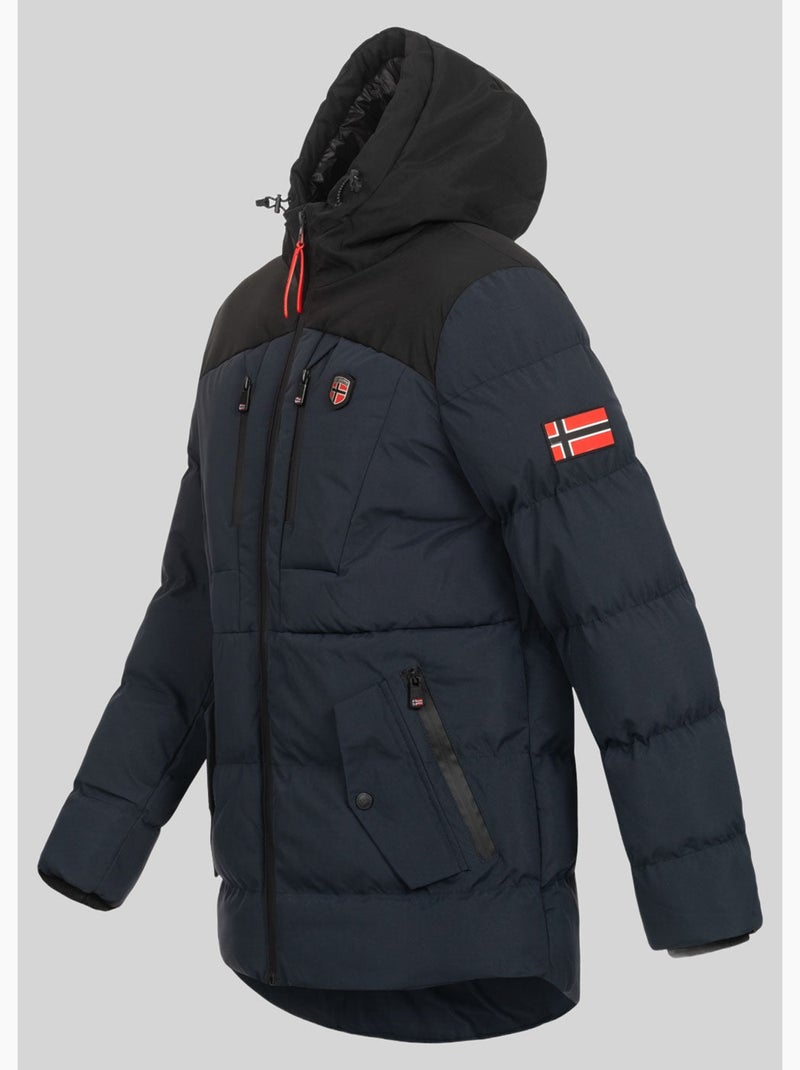 Parka con cappuccio cachot – geographical norway Blu marino - Kiabi