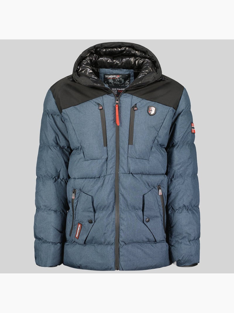 Parka con cappuccio cashblend – geographical norway Blu marino - Kiabi