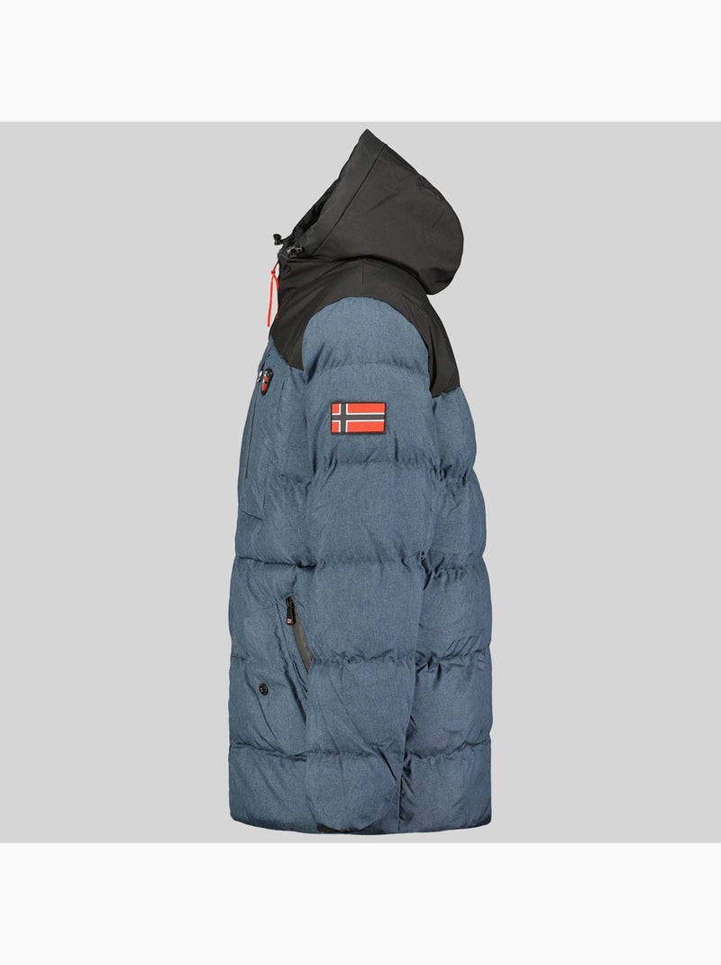 Parka con cappuccio cashblend – geographical norway Blu marino - Kiabi