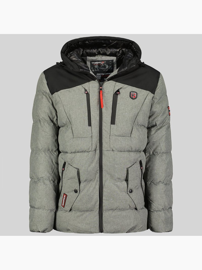 Parka con cappuccio cashblend – geographical norway Grigio chiaro - Kiabi