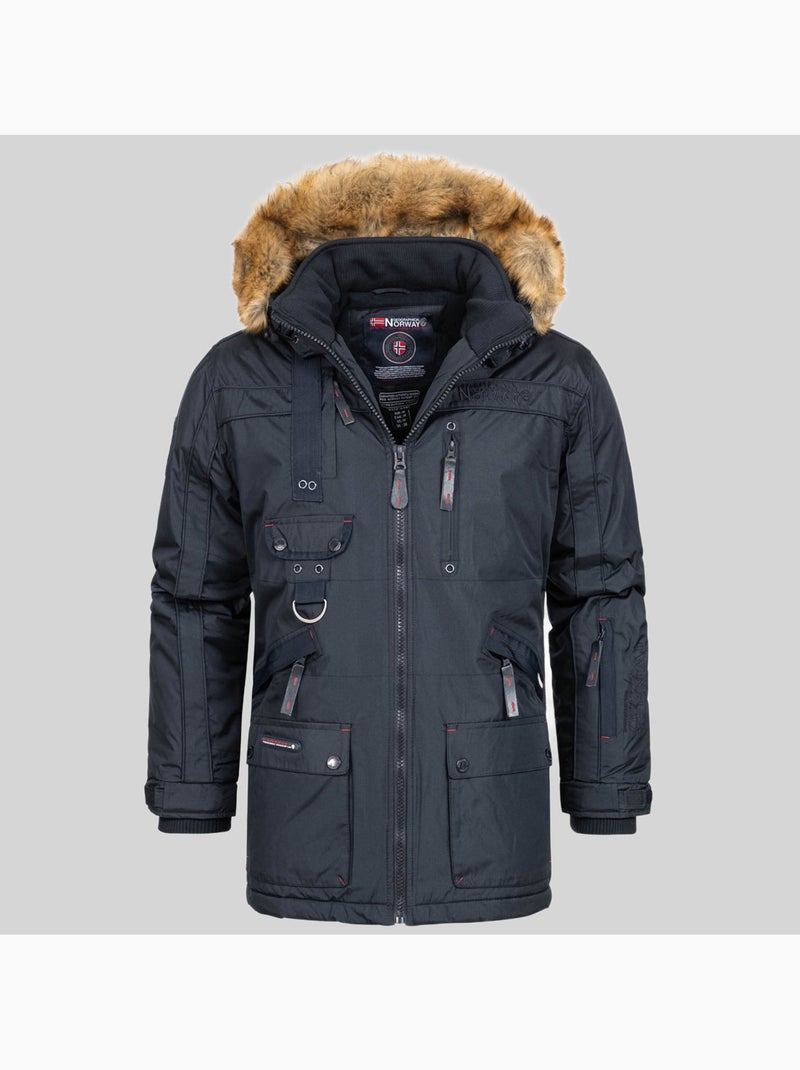 Parka con cappuccio chirac – geographical norway Blu marino - Kiabi