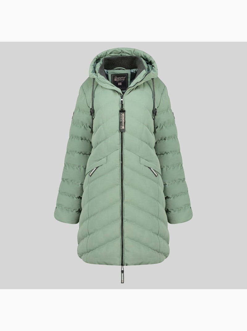 Parka con cappuccio clarisal – geographical norway Verde pastello - Kiabi