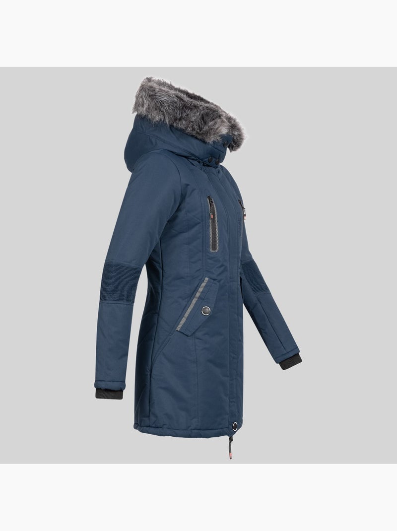 Parka con cappuccio coraly – geographical norway Blu marino - Kiabi