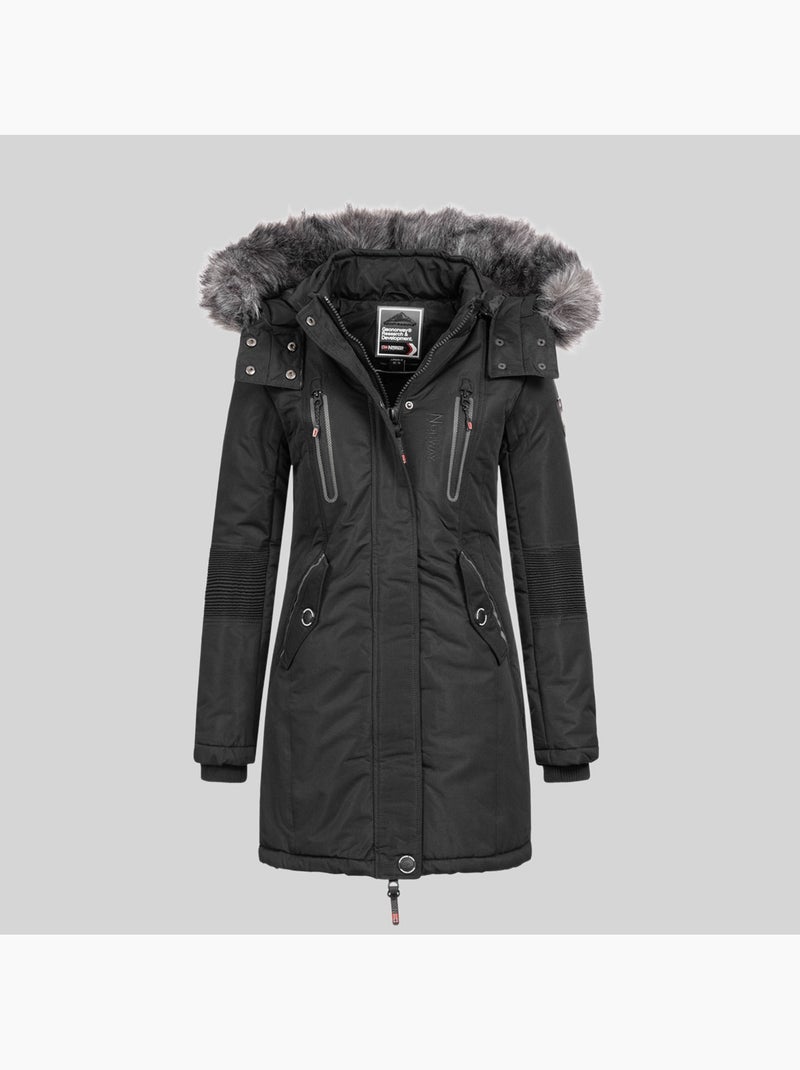 Parka con cappuccio coraly – geographical norway Nero - Kiabi