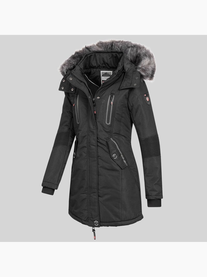 Parka con cappuccio coraly – geographical norway Nero - Kiabi
