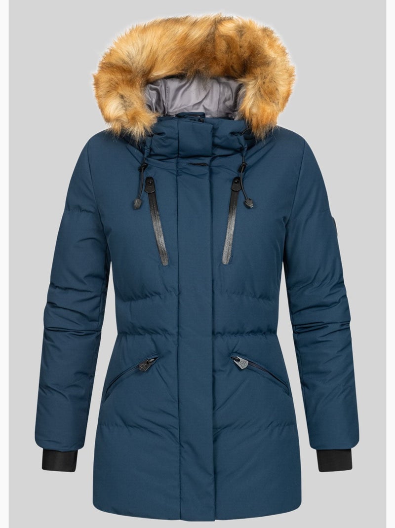 Parka con cappuccio crown – geographical norway Blu marino - Kiabi