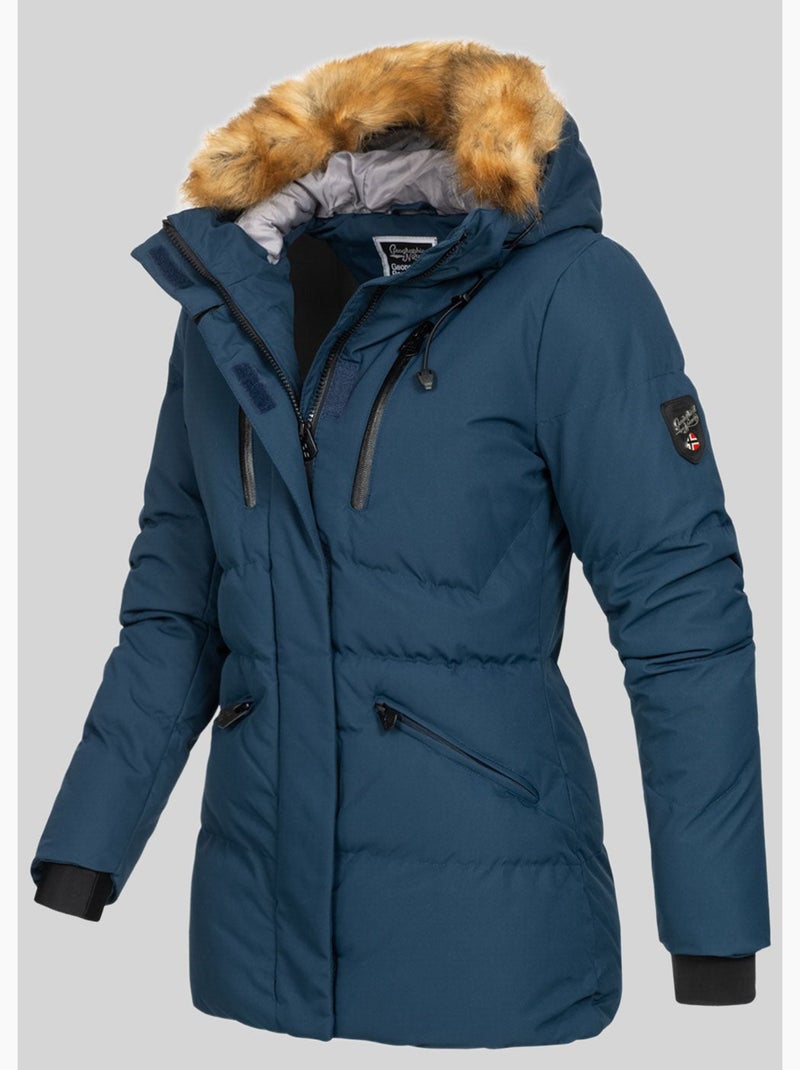 Parka con cappuccio crown – geographical norway Blu marino - Kiabi
