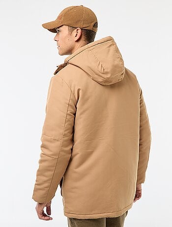 Parka con cappuccio midi