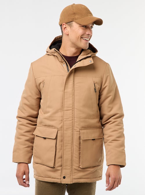 Parka con cappuccio di media lunghezza - Kiabi