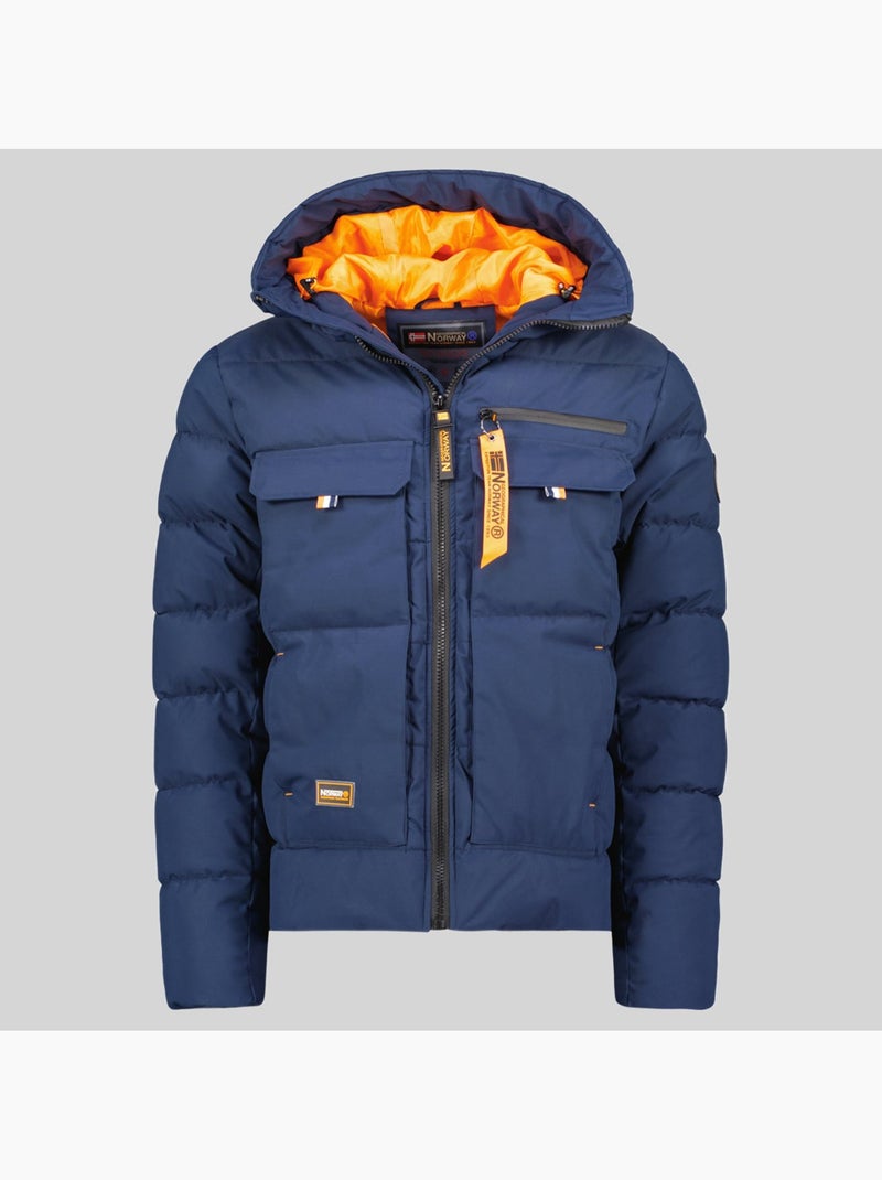 Parka con cappuccio dosiba – geographical norway Blu marino - Kiabi
