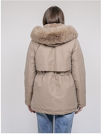 Parka con cappuccio e finta pelliccia USMAR