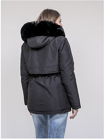 Parka con cappuccio e finta pelliccia USMAR
