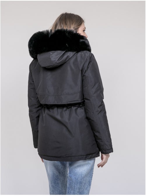 Parka con cappuccio e finta pelliccia USMAR - Kiabi