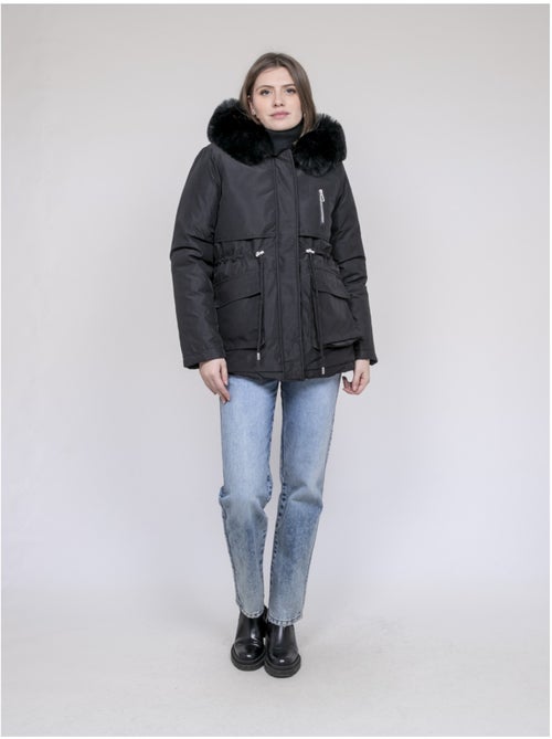 Parka con cappuccio e finta pelliccia USMAR - Kiabi
