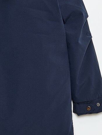 Parka con cappuccio e fodera effetto montone