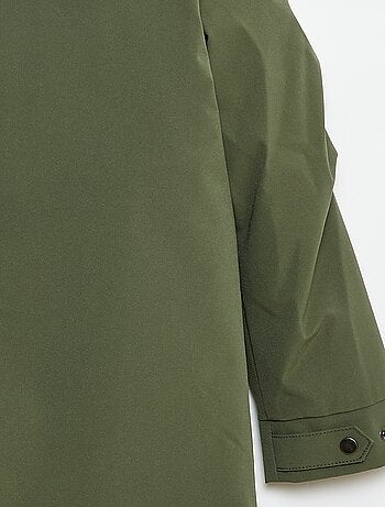 Parka con cappuccio e fodera effetto montone