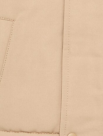 Parka con cappuccio e interno effetto montone