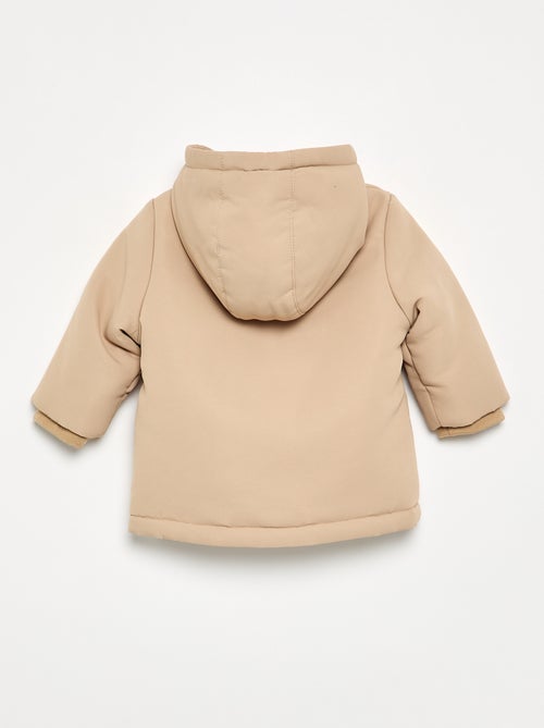 Parka con cappuccio e interno effetto montone - Kiabi