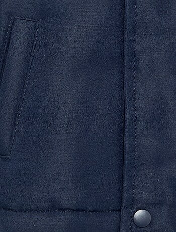 Parka con cappuccio e interno effetto montone