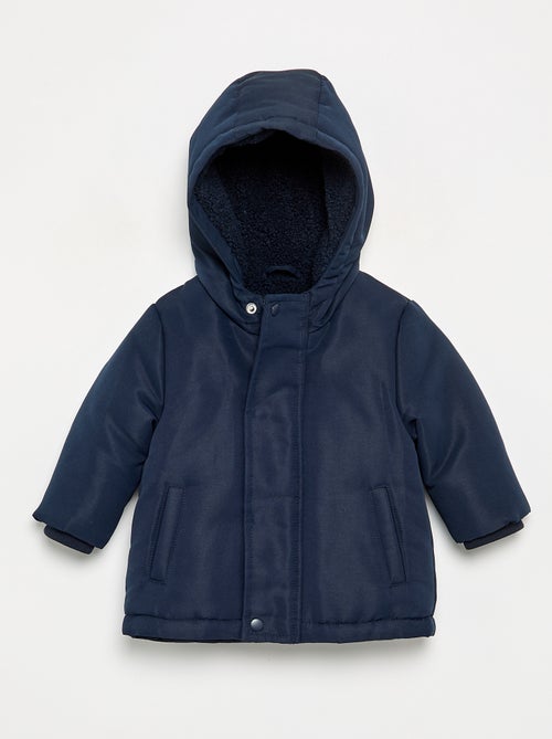 Parka con cappuccio e interno effetto montone - Kiabi