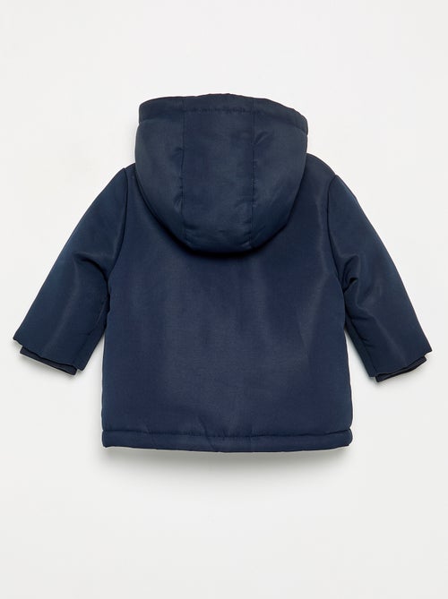 Parka con cappuccio e interno effetto montone - Kiabi