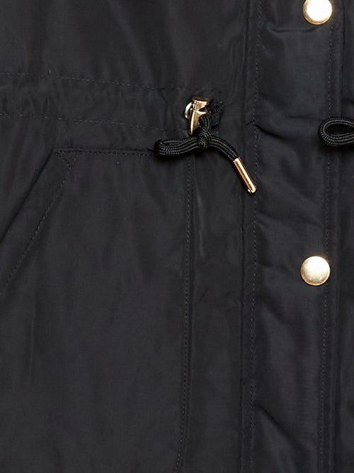 Parka con cappuccio foderato in ecopelliccia - Kiabi