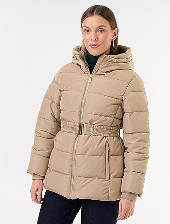 Parka con cappuccio foderato in pelliccia sintetica
