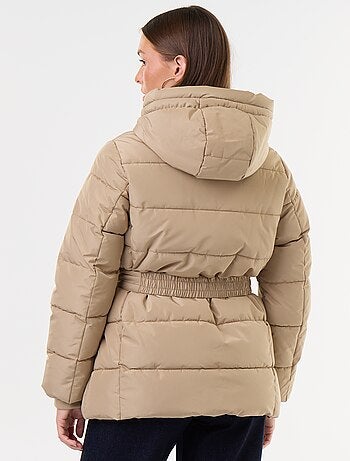 Parka con cappuccio foderato in pelliccia sintetica