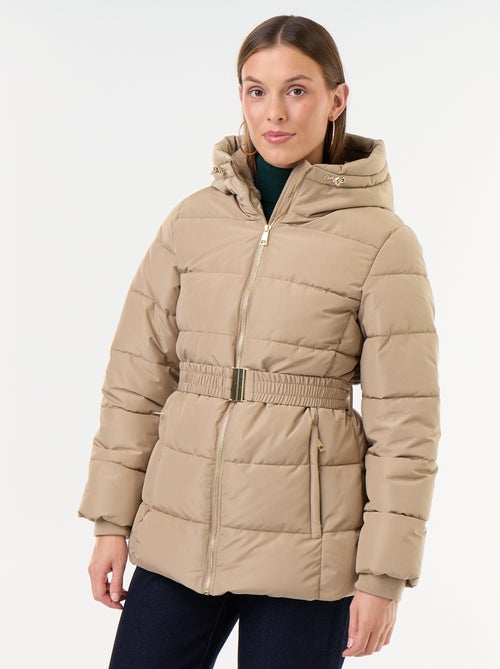 Parka con cappuccio foderato in pelliccia sintetica - Kiabi Parka con cappuccio foderato in pelliccia sintetica - Kiabi