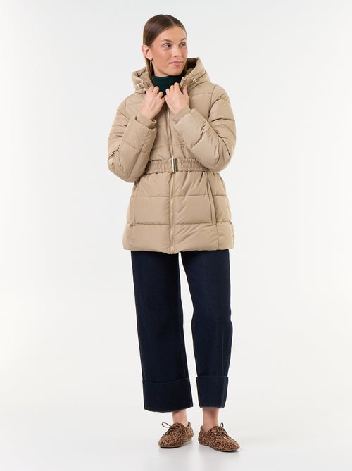 Parka con cappuccio foderato in pelliccia sintetica - Kiabi Parka con cappuccio foderato in pelliccia sintetica - Kiabi