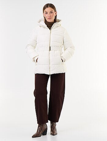 Parka con cappuccio foderato in pelliccia sintetica