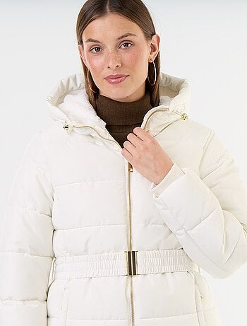 Parka con cappuccio foderato in pelliccia sintetica