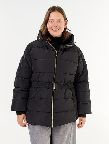 Parka con cappuccio foderato in pelliccia sintetica