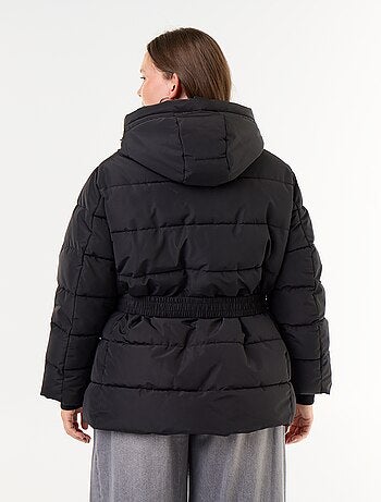 Parka con cappuccio foderato in pelliccia sintetica