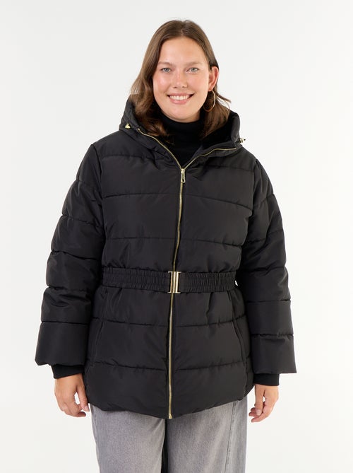 Parka con cappuccio foderato in pelliccia sintetica - Kiabi Parka con cappuccio foderato in pelliccia sintetica - Kiabi