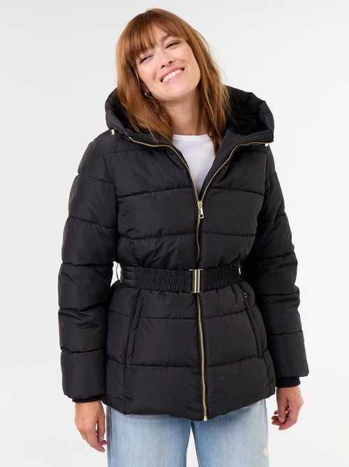 Parka con cappuccio foderato in pelliccia sintetica - Kiabi Parka con cappuccio foderato in pelliccia sintetica - Kiabi