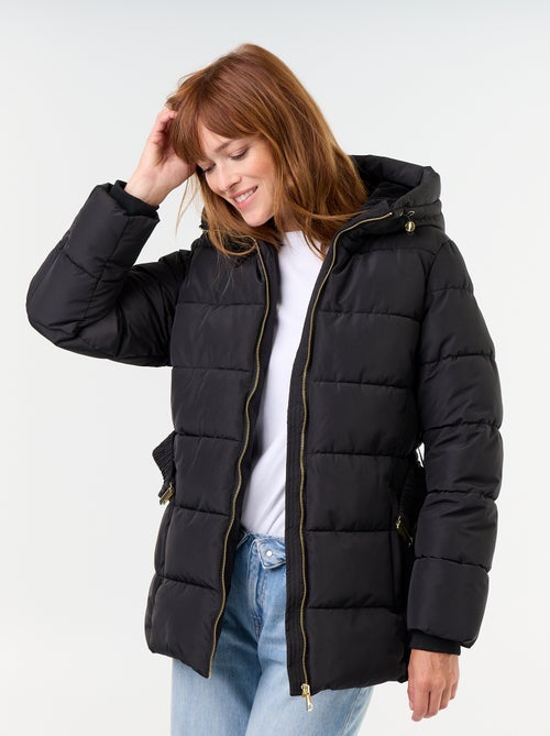 Parka con cappuccio foderato in pelliccia sintetica - Kiabi Parka con cappuccio foderato in pelliccia sintetica - Kiabi