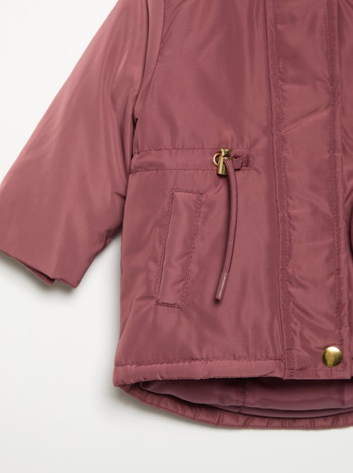 Parka con cappuccio foderato in pelliccia sintetica - Kiabi