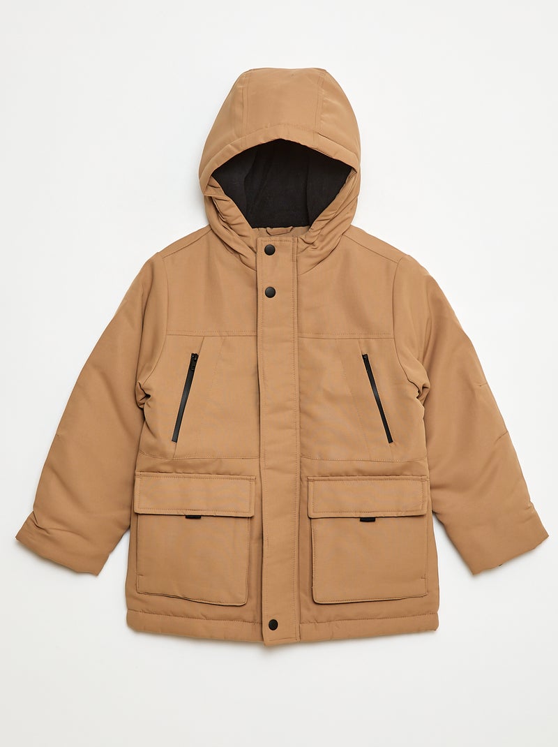Parka con cappuccio idrorepellente Beige Bambino Kiabi