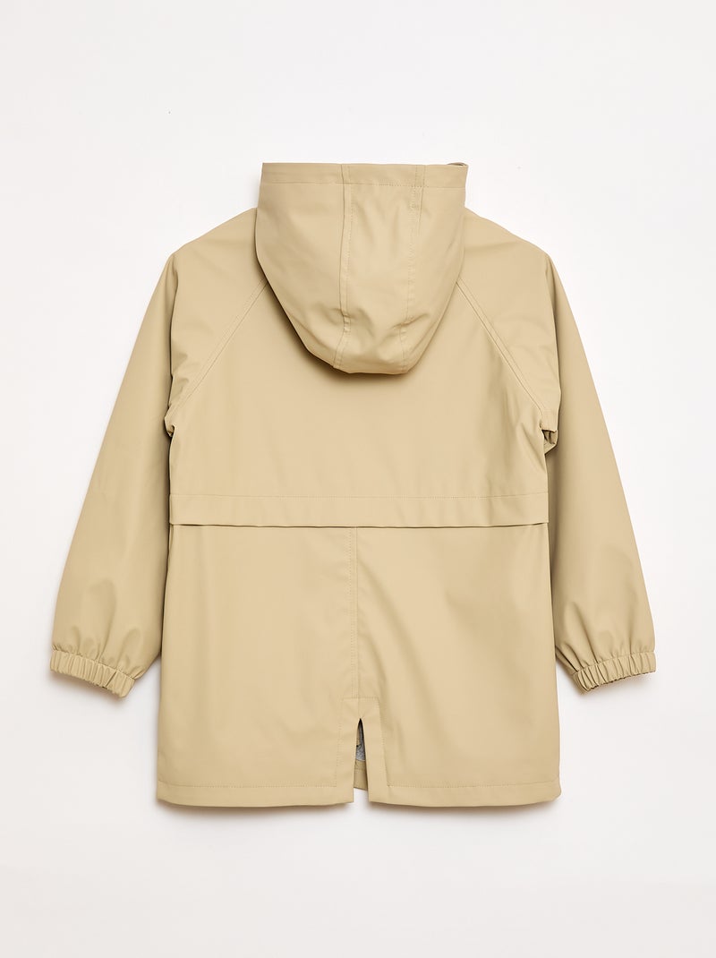Parka con cappuccio idrorepellente Beige - Kiabi