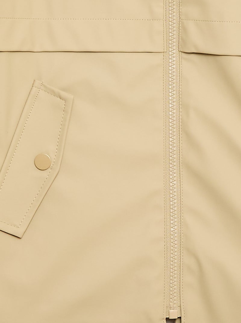 Parka con cappuccio idrorepellente Beige - Kiabi