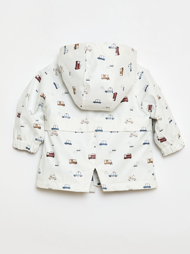 Parka con cappuccio idrorepellente Bianco - Kiabi
