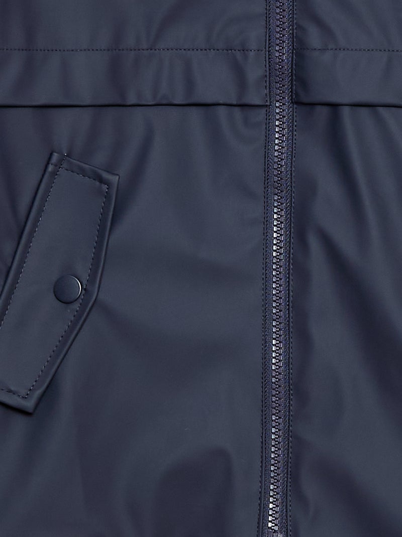 Parka con cappuccio idrorepellente Blu - Kiabi