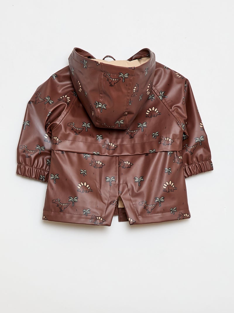 Parka con cappuccio idrorepellente Marrone - Kiabi
