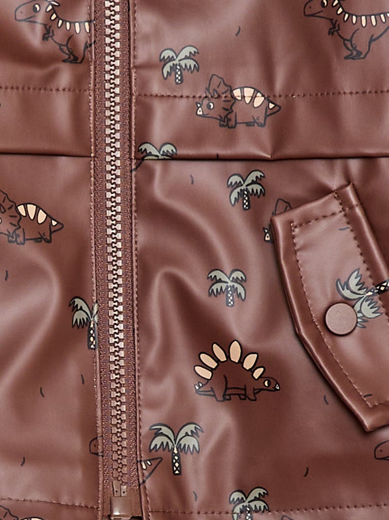 Parka con cappuccio idrorepellente Marrone - Kiabi