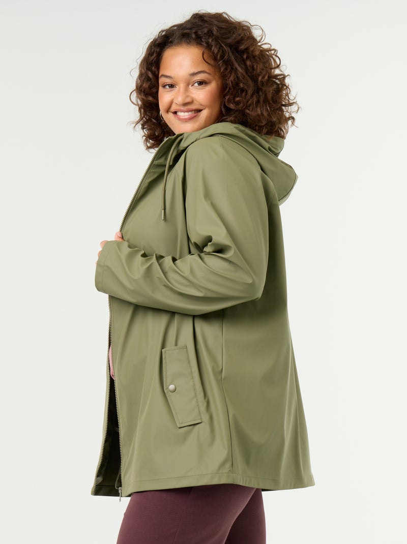 Parka con cappuccio idrorepellente Verde - Kiabi