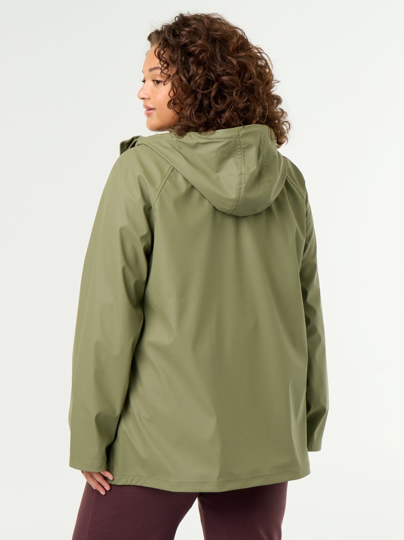 Parka con cappuccio idrorepellente Verde - Kiabi